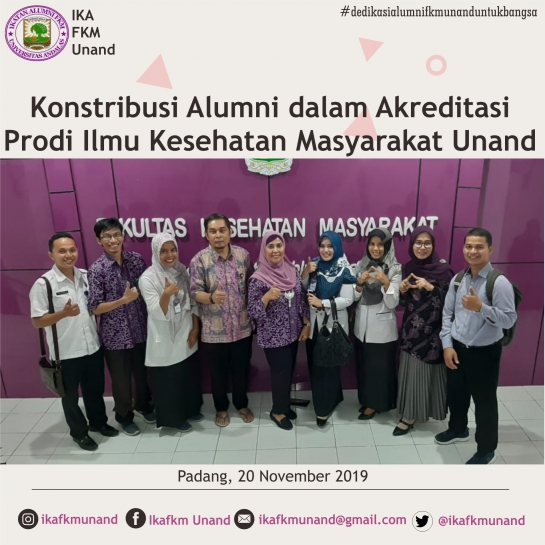 Alumni dan Akreditasi Prodi IKM FKM UNAND